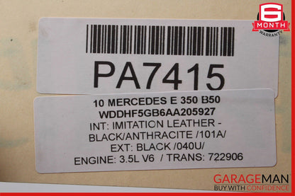 10-13 Mercedes W212 E550 E350 AMG Sport Sedan Rear Bumper Cover Assembly Black