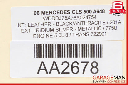 06-11 Mercedes W219 CLS500 CLS550 Front Right Side Door Lock Latch Actuator