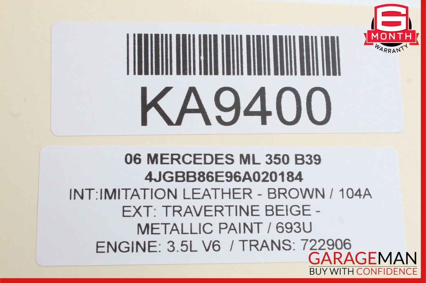 06-12 Mercedes GL350 ML350 Front Right Door Audio Tweeter Speaker Cover Brown