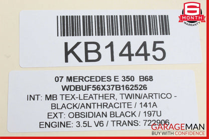 03-09 Mercedes W219 CLS500 E550 Hazard Light Door Lock Switch Panel Control Wood