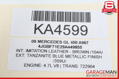 06-13 Mercedes X164 GL450 R350 Front Right Side Door Control Module OEM
