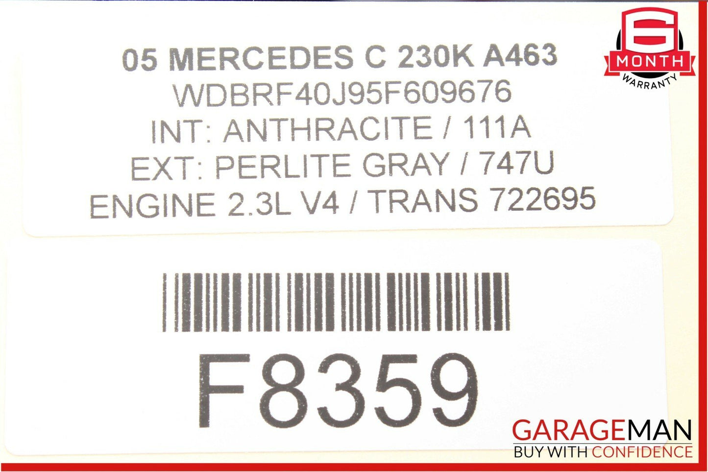 01-07 Mercedes W203 C230 C240 CLK320 Anti Theft Alarm Control Module Unit OEM