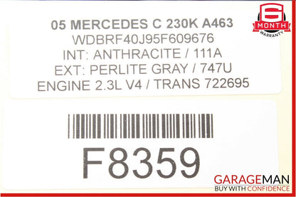 01-07 Mercedes W203 C230 C240 CLK320 Anti Theft Alarm Control Module Unit OEM