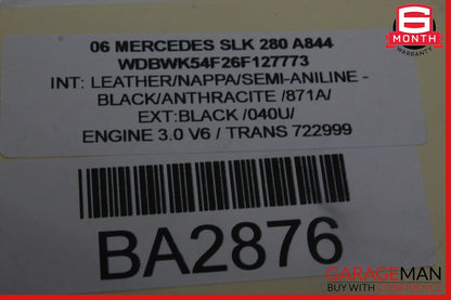05-11 Mercedes R171 SLK350 Front Left / Right Seat Blower Fan Motor Assembly OEM