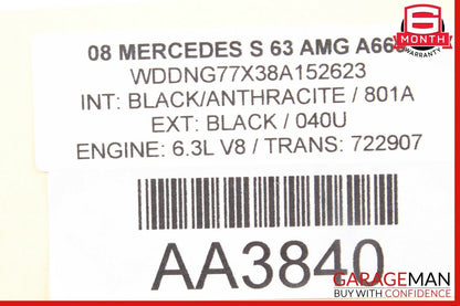 07-13 Mercedes W221 S63 AMG ESP Parking Assist Suspension Switch Control Module