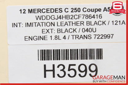 08-14 Mercedes W204 C250 Front Left Side Door Window Regulator Motor OEM