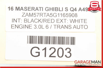 14-17 Maserati Ghibli Front Right Center Console Trim Panel Cover OEM
