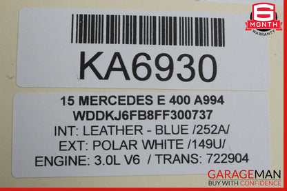 14-21 Mercedes W207 E400 Air Intake Filter Box Left Driver Side OEM