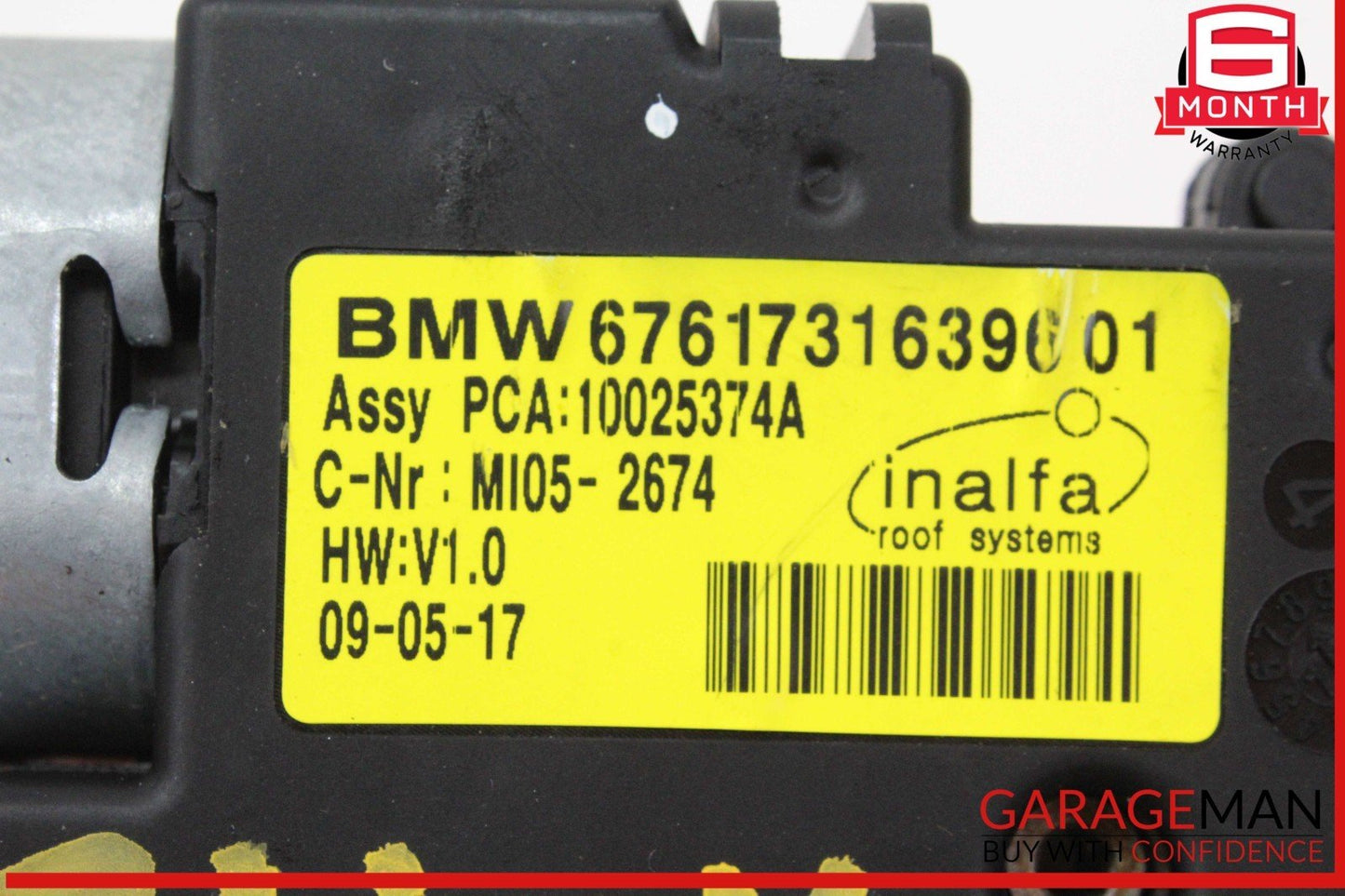 14-18 BMW X5 F15 X3 X4 X6 Sunroof Sun Roof Motor Drive Unit 7316396 OEM