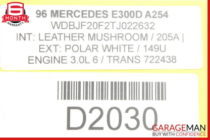 95-97 Mercedes W210 E300 3.0L V6 Diesel ECU ECM Engine Control Module Unit OEM