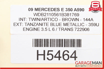 03-06 Mercedes W211 E350 E500 Rear Right Side Exterior Door Handle Blue OEM