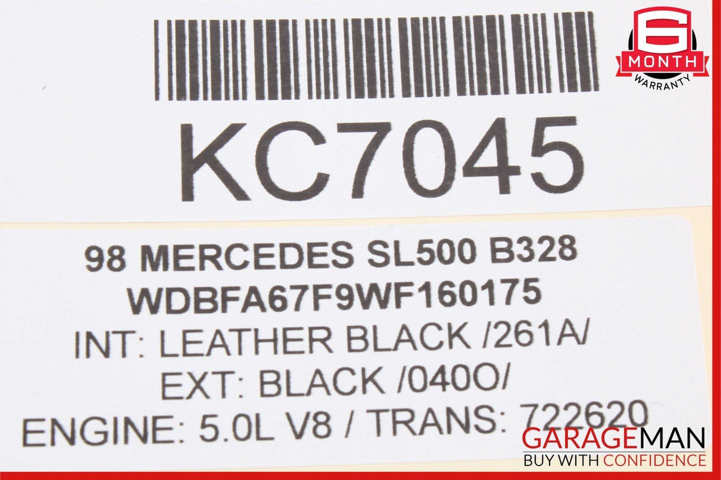 90-02 MERCEDES R129 SL500 FRONT RIGHT TOP UPPER ROOF COVER PANEL TRIM TAN A2 OEM