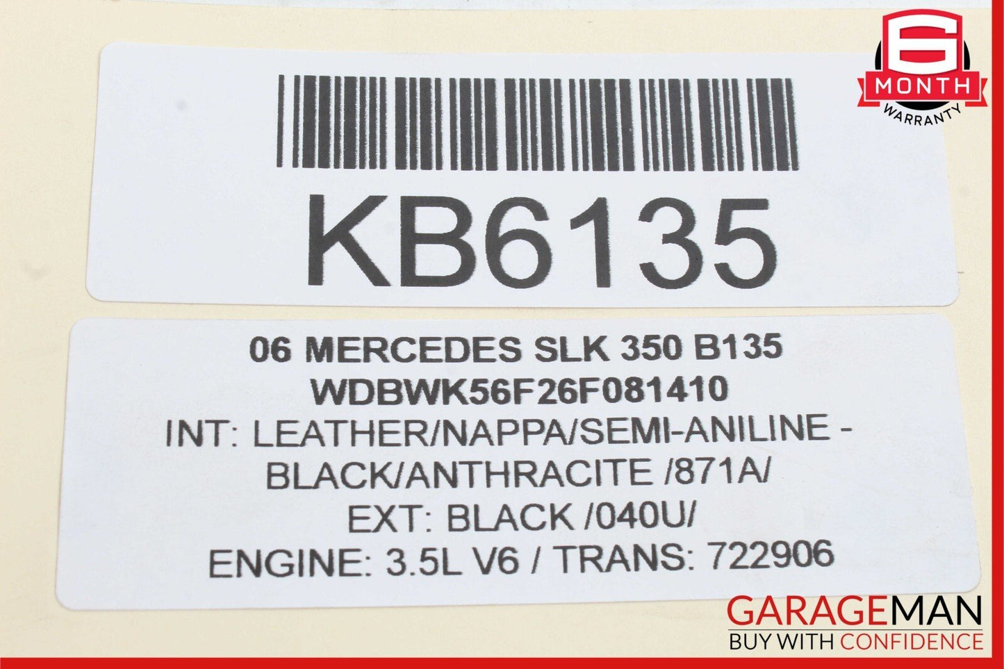 06-15 Mercedes R171 SLK350 Front Right Side Suspension Upper Control Arm RWD OEM