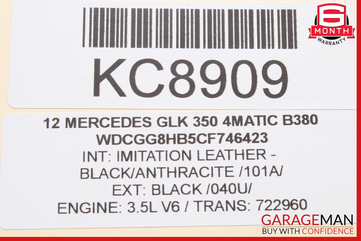08-15 Mercedes X204 GLK350 Panoramic Sunroof Sun Roof Motor 2048200708 OEM