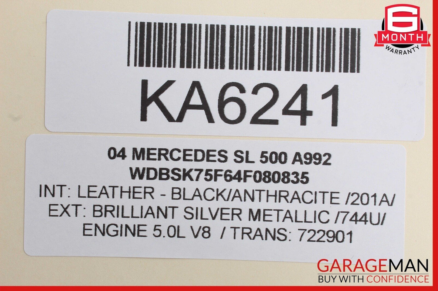03-08 Mercedes R230 SL500 Front Left Driver Side Door Control Module Unit Q3 OEM