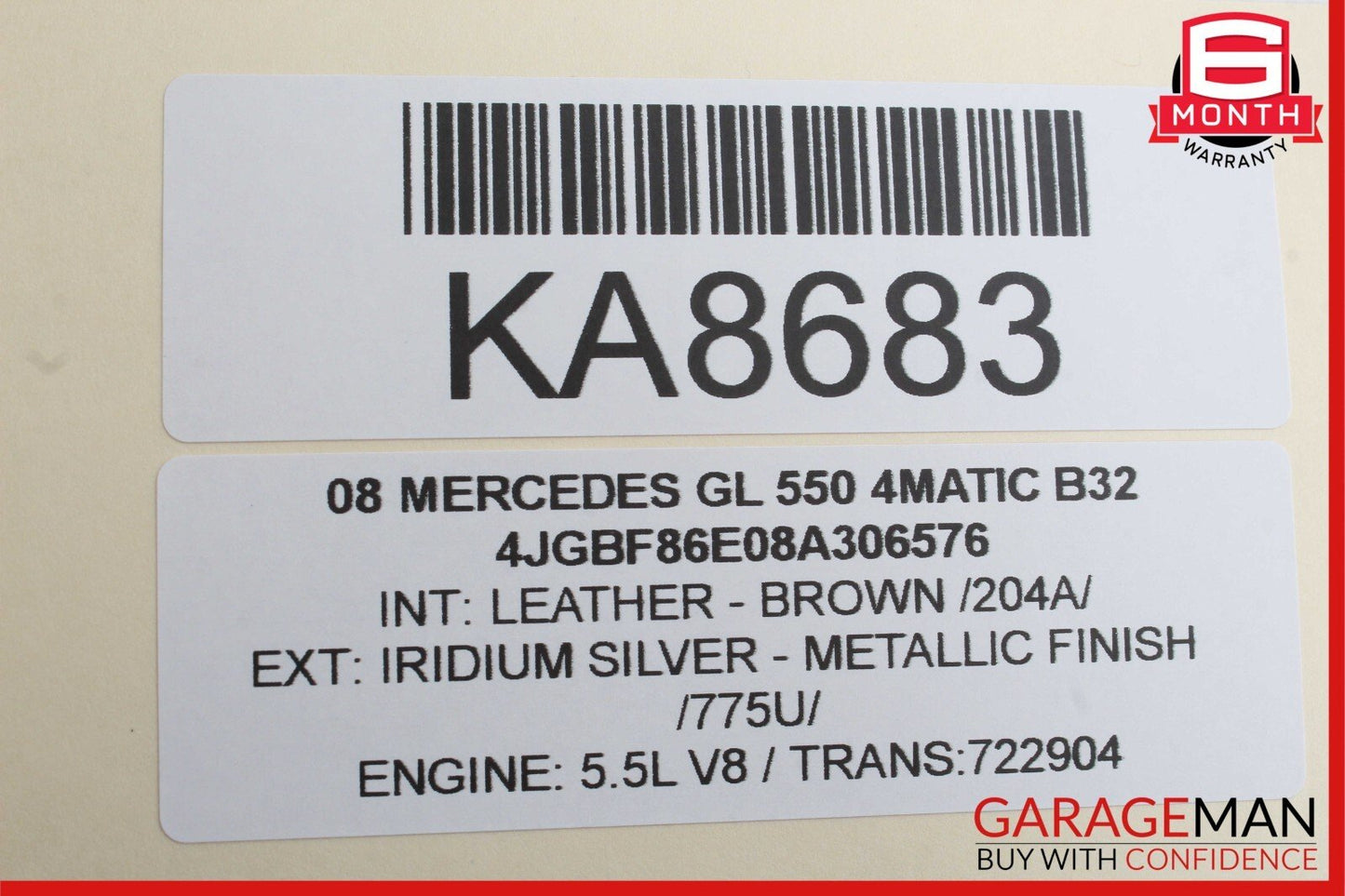 07-16 Mercedes X164 GL550 GL350 GL320 3rd Third Row Seat Motor 1648201942 OEM