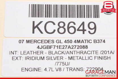 06-13 Mercedes GL450 ML350 R350 Front Right Door Window Regulator Motor Unit