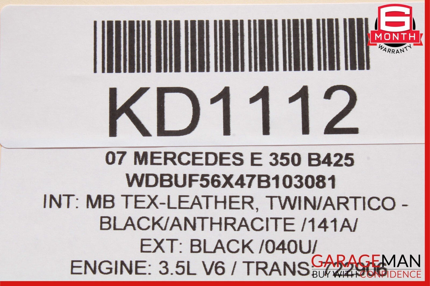 03-12 Mercedes E350 E550 GL450 GL500 CLS550 Front Right Seat Control Module Unit