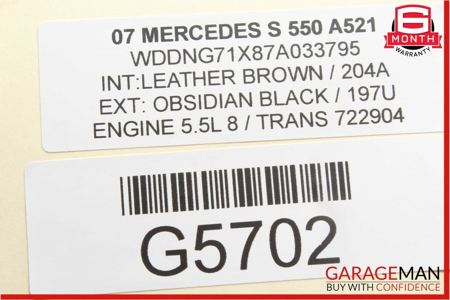07-09 Mercedes W221 S550 Rear Left or Right Side Door Controller Module Unit OEM