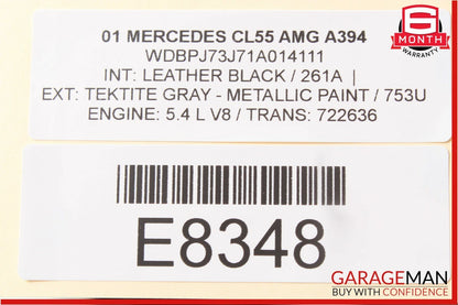 00-06 Mercedes W215 CL500 CL55 AMG Front Left Seat Backrest Recline Handle OEM