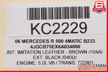 06-13 Mercedes W164 ML350 GL450 Front Left Side Door Window Regulator Motor Unit