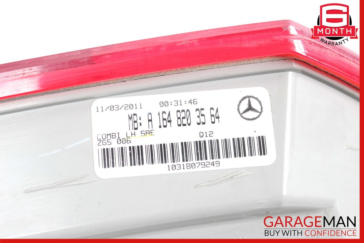 10-12 Mercedes X164 GL350 GL450 GL550 Rear Left Side Tail Light Taillight Lamp