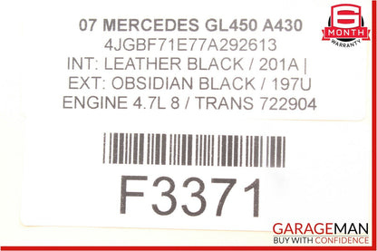 07-09 Mercedes X164 GL450 R350 ML350 Rear Heated Seat Control Module Unit OEM