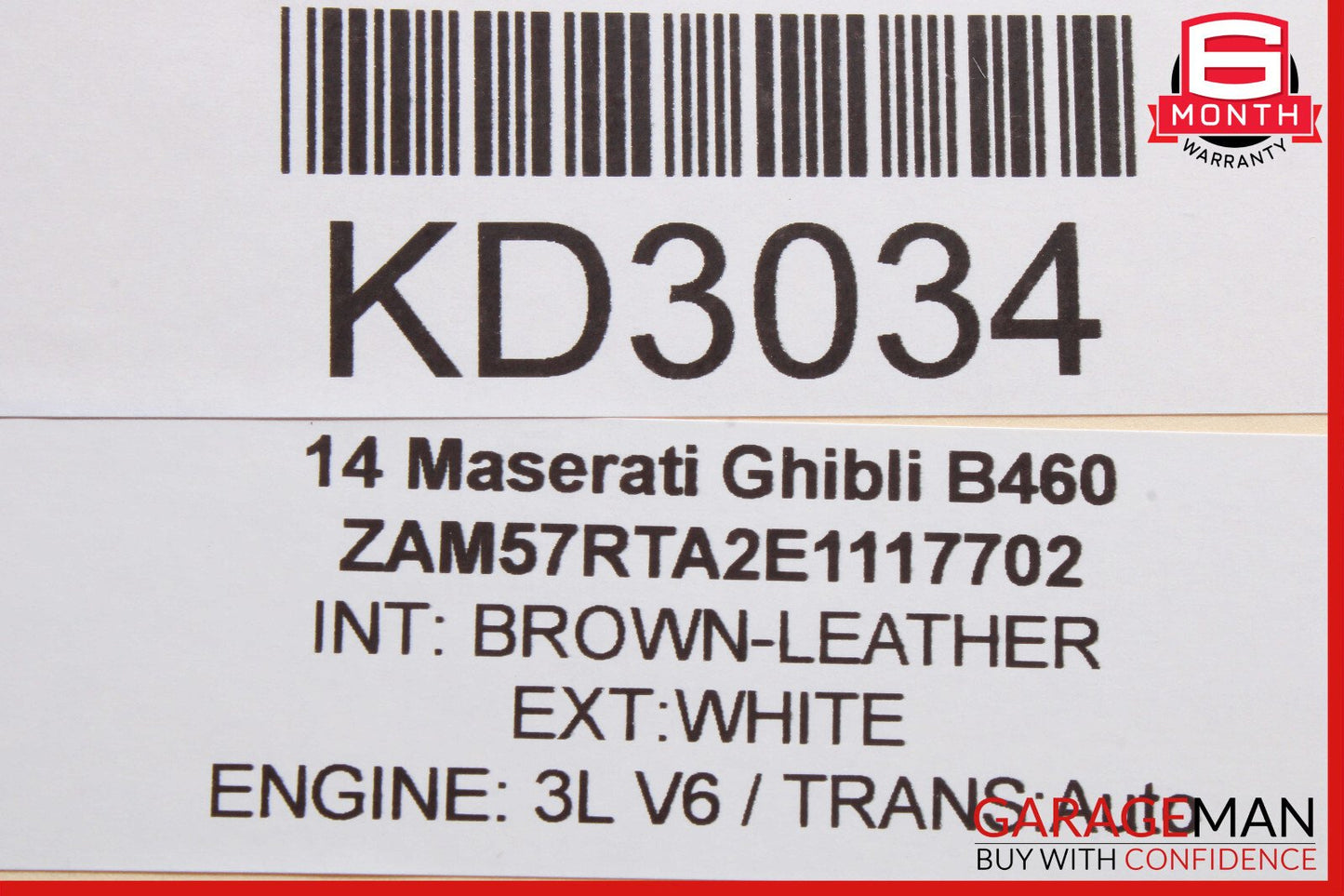 14-17 Maserati Ghibli Rear Right / Left Side Lower Control Arm OEM