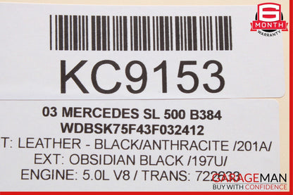 03-12 Mercedes R230 SL500 SL550 SL600 Front Left Side Door Control Module Unit