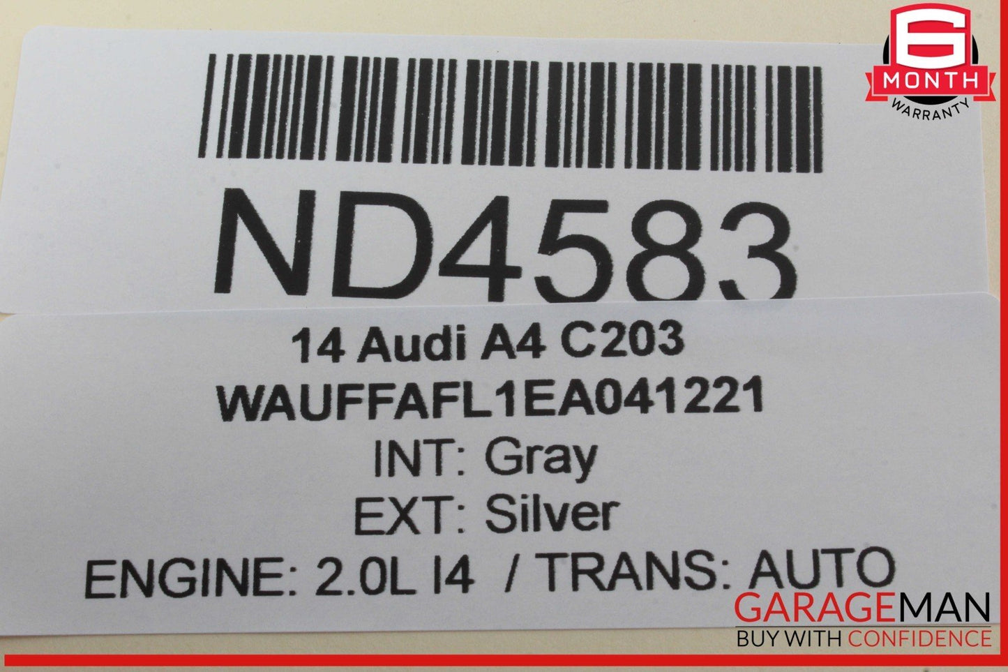 09-16 Audi A4 Front Right Passenger Side Window Regulator Motor 8K0959802A  OEM