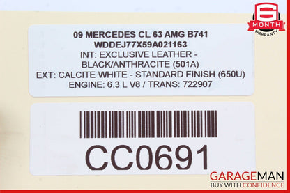 07-14 Mercedes W216 CL63 CL65 S65 AMG Rear Left Side ABC Shock Strut Hydraulic