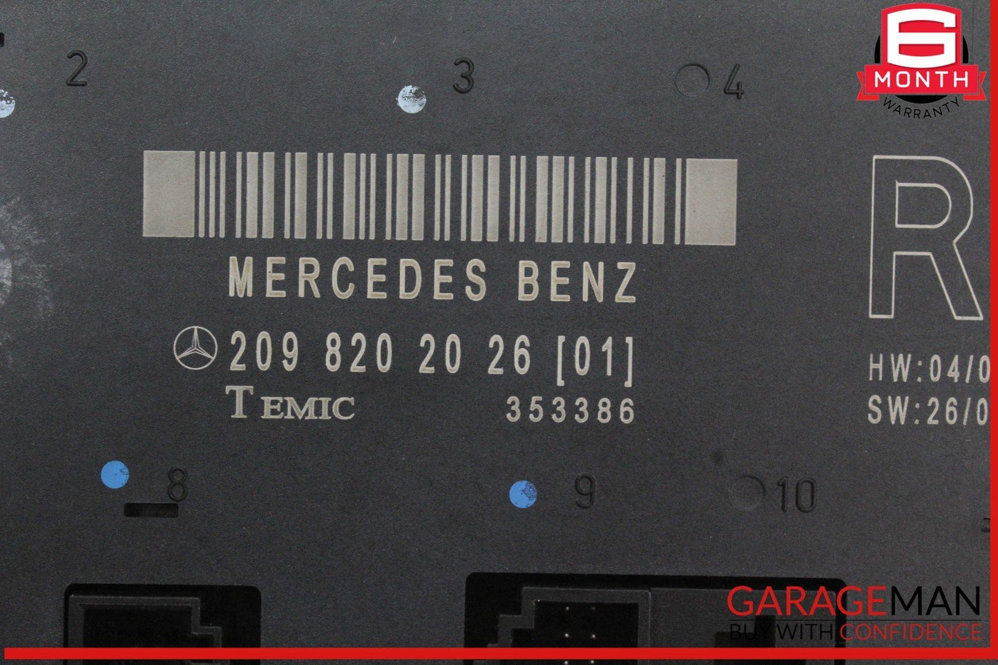 03-09 Mercedes W209 CLK350 Front Right Side Door Control Module Unit OEM