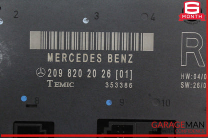 03-09 Mercedes W209 CLK350 Front Right Side Door Control Module Unit OEM
