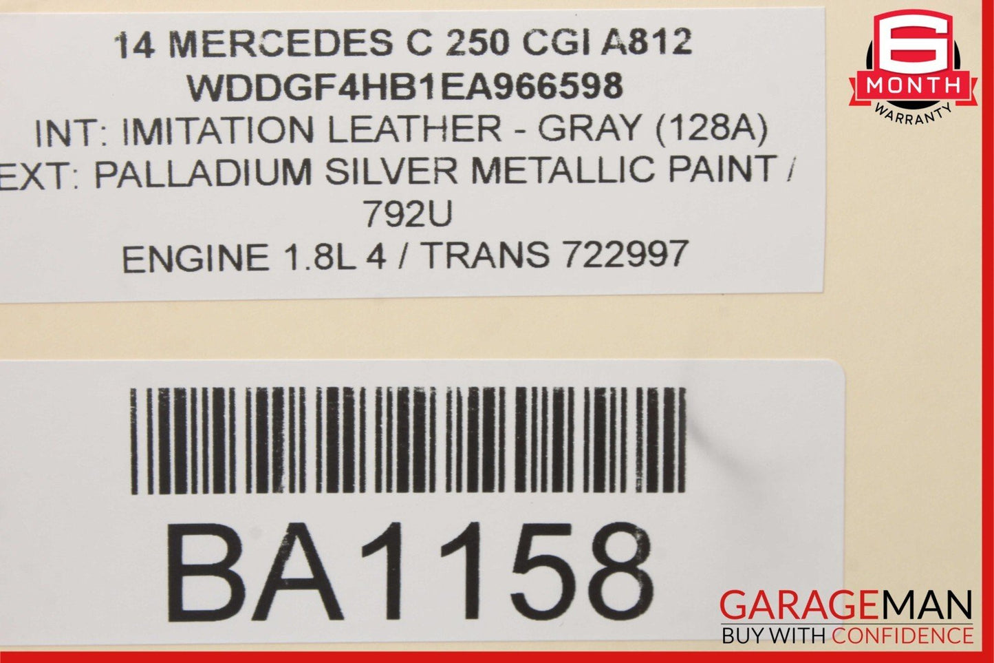 08-20 Mercedes R172 SLK350 C250 C350 Front Left Side Door Lock Latch Actuator