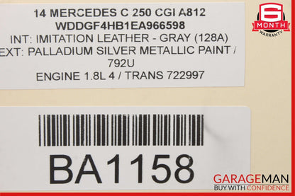 08-20 Mercedes R172 SLK350 C250 C350 Front Left Side Door Lock Latch Actuator