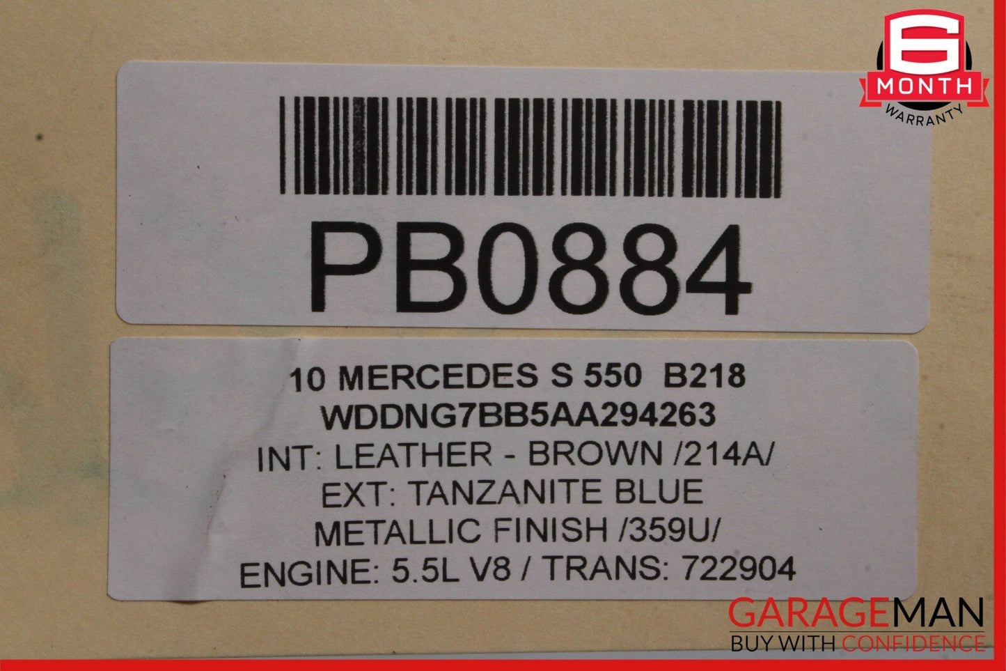 07-13 Mercedes W221 S550 S600 Upper Radiator Core Support Headlight Bracket OEM