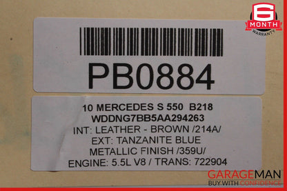 07-13 Mercedes W221 S550 S600 Upper Radiator Core Support Headlight Bracket OEM
