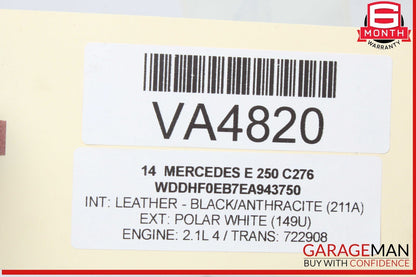 10-20 Mercedes W212 E250 GLK350 CLS550 Front SAM Module Relay Fuse Box OEM