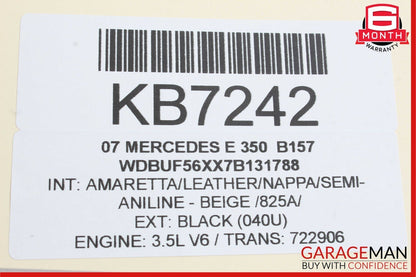 03-09 Mercedes W211 E350 E500 E320 Rear Right Exterior Door Handle Black OEM