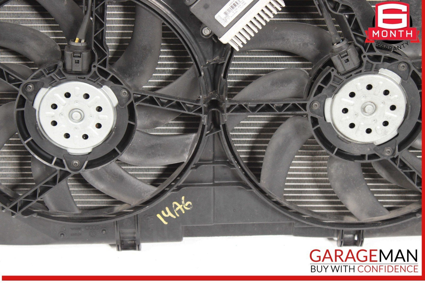 12-18 Audi A6 A7 Engine Radiator Condenser Cooler Fan Assembly OEM