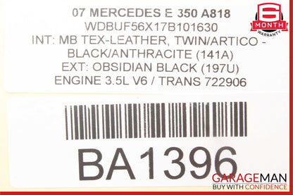 03-09 Mercedes W211 E350 E550 Rear Right Passenger Side Door Control Module Unit