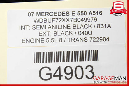 03-09 Mercedes W211 E350 E550 Rear Left Side Door Control Module