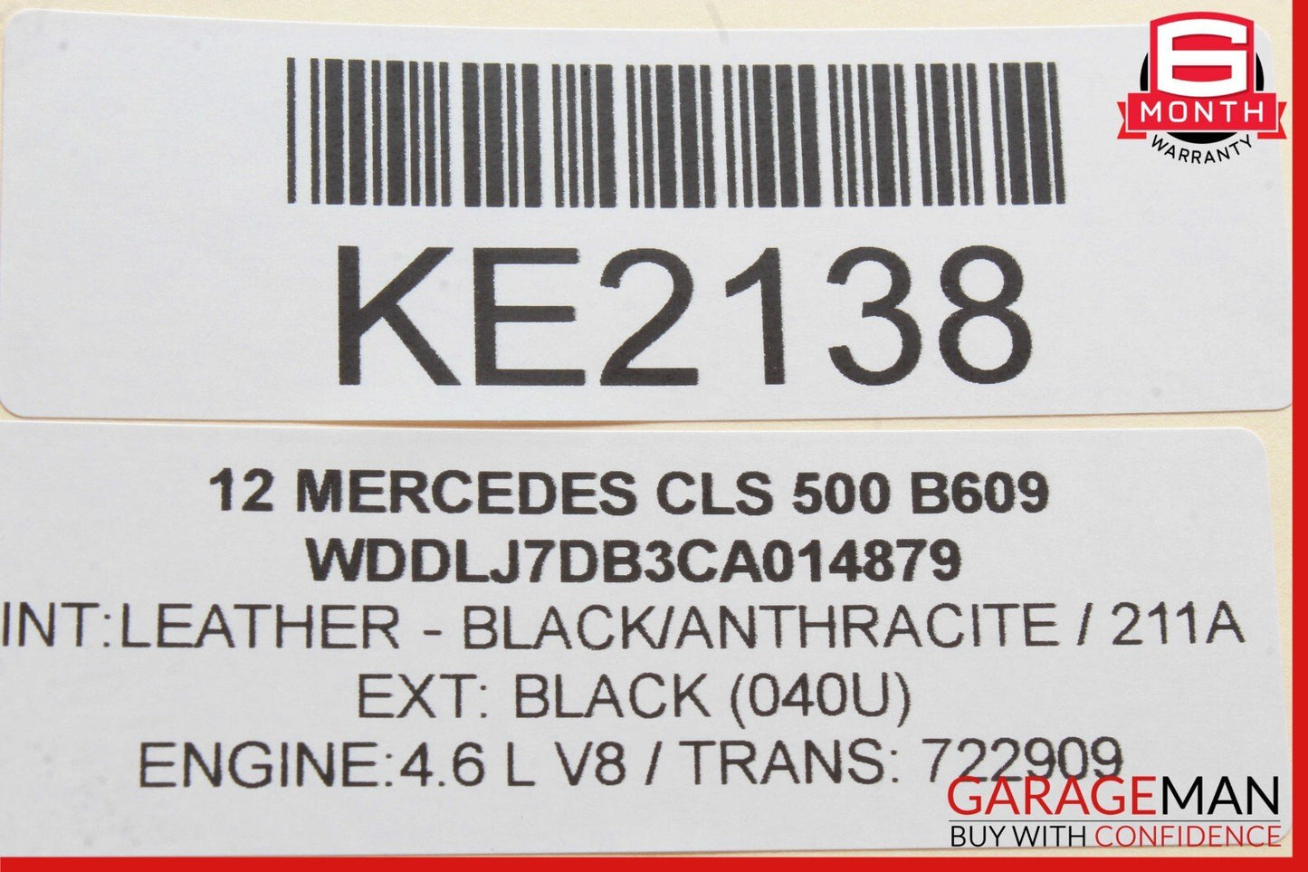 10-20 Mercedes W218 CLS550 SL550 E350 Window Regulator Motor 2078200642