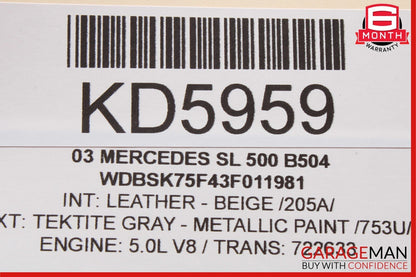 03-06 Mercedes R230 SL500 S55 Communication Voice Control Module 2038200885 OEM