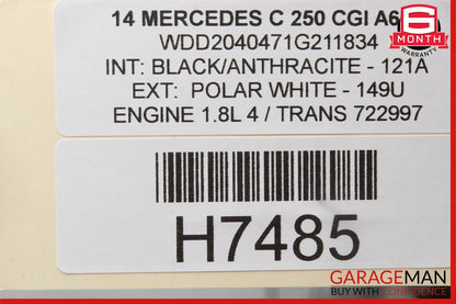 14-15 Mercedes C250 C350 GLK350 Voice Phone Communication Control Module Unit