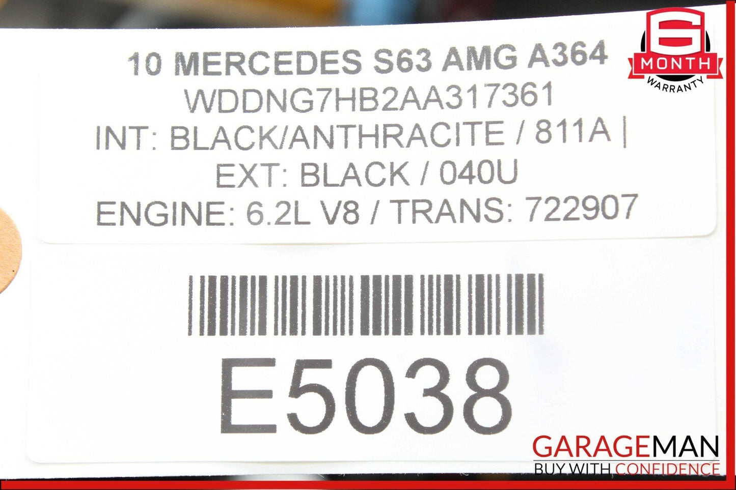 10-13 Mercedes W221 S63 AMG Steering Column Control Switches Assembly Black OEM