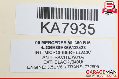 06-08 Mercedes W164 ML350 ML63 AMG Rear Right Side Taillight Tail Light Lamp