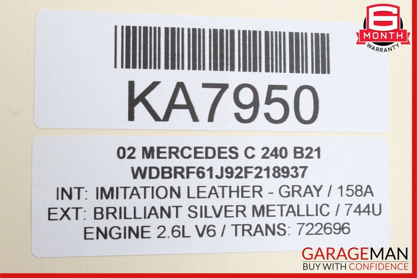 01-07 Mercedes W203 C240 C230 C280 Rear Left Side Door Control Module OEM