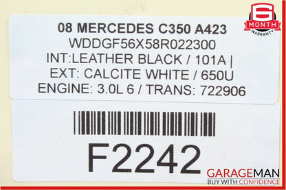 08-11 Mercedes W204 C300 C350 Engine Radiator Cooling Fan Motor Assembly OEM