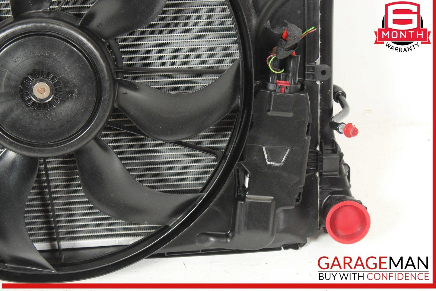12-15 Mercedes R172 SLK250 Radiator Cooling Fan Motor AC Condenser Assy OEM